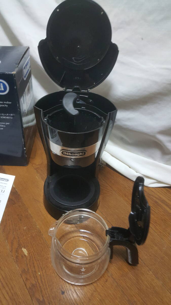 【家電】 DeLonghi デロンギ ドリップコーヒーメーカー ICM14011J コーヒーメーカー 通電確認済み_画像6
