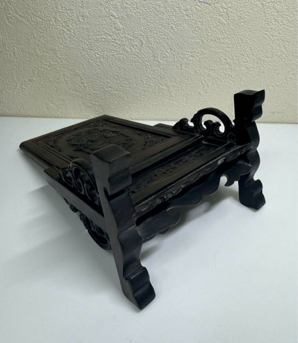 中国美術 骨董 硯屏 木製 彫刻品 福禄寿 中国美術 骨董 硯屏 木製 彫刻品 福禄寿