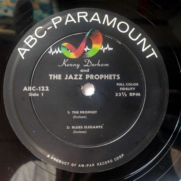 1000円開始【オリジナル】美盤 Kenny Dorham and the Jazz Prophets Vol.1 / ABC-122 MONO EX