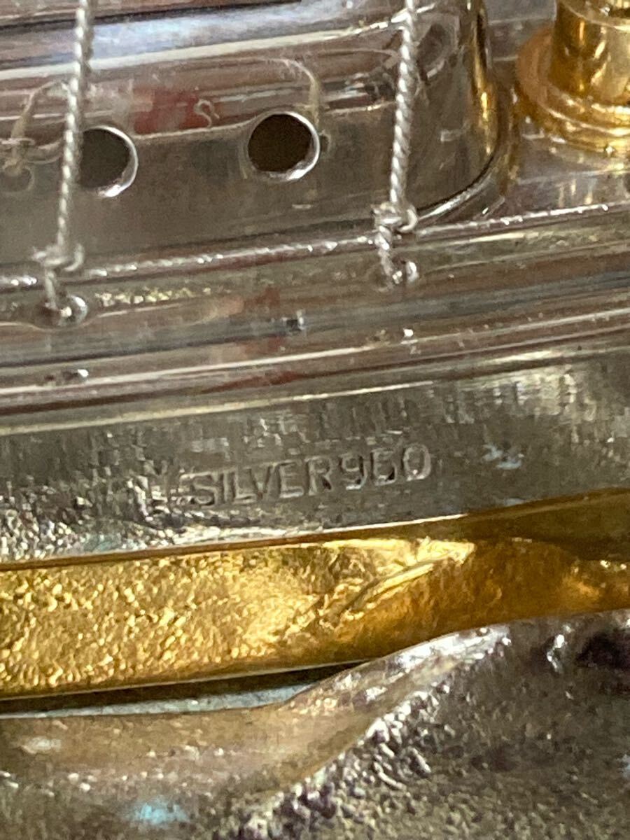 純銀製】 銀製 シルバー 950 銀細工 SILVER オブジェ 置物