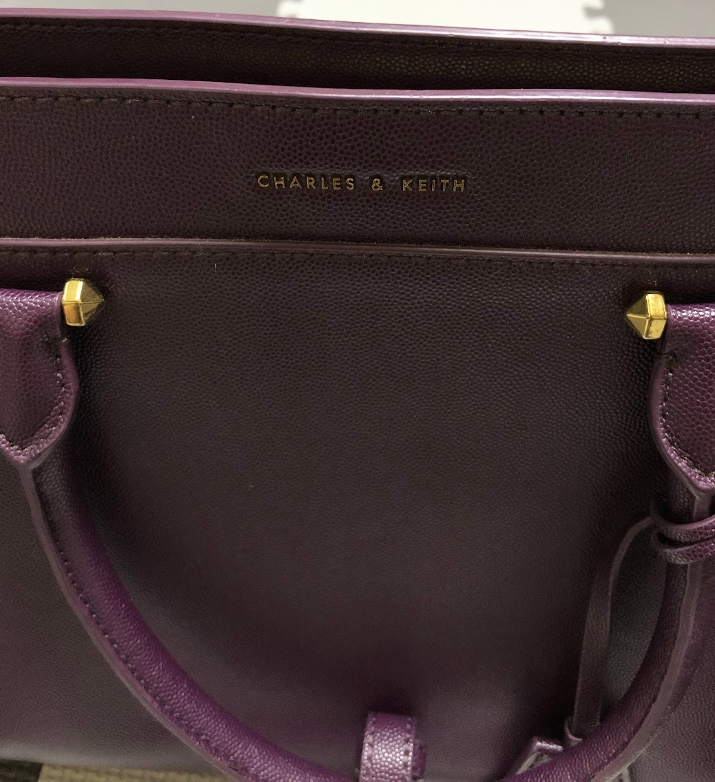 CHARLES＆KEITH チャールズ＆キース ハンドバッグ ショルダーバッグ 中古品 チャールズアンドキース_画像2