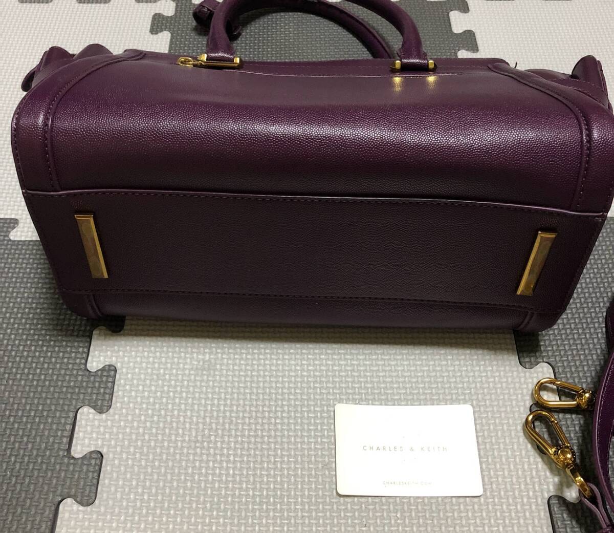 CHARLES＆KEITH チャールズ＆キース ハンドバッグ ショルダーバッグ 中古品 チャールズアンドキース_画像5