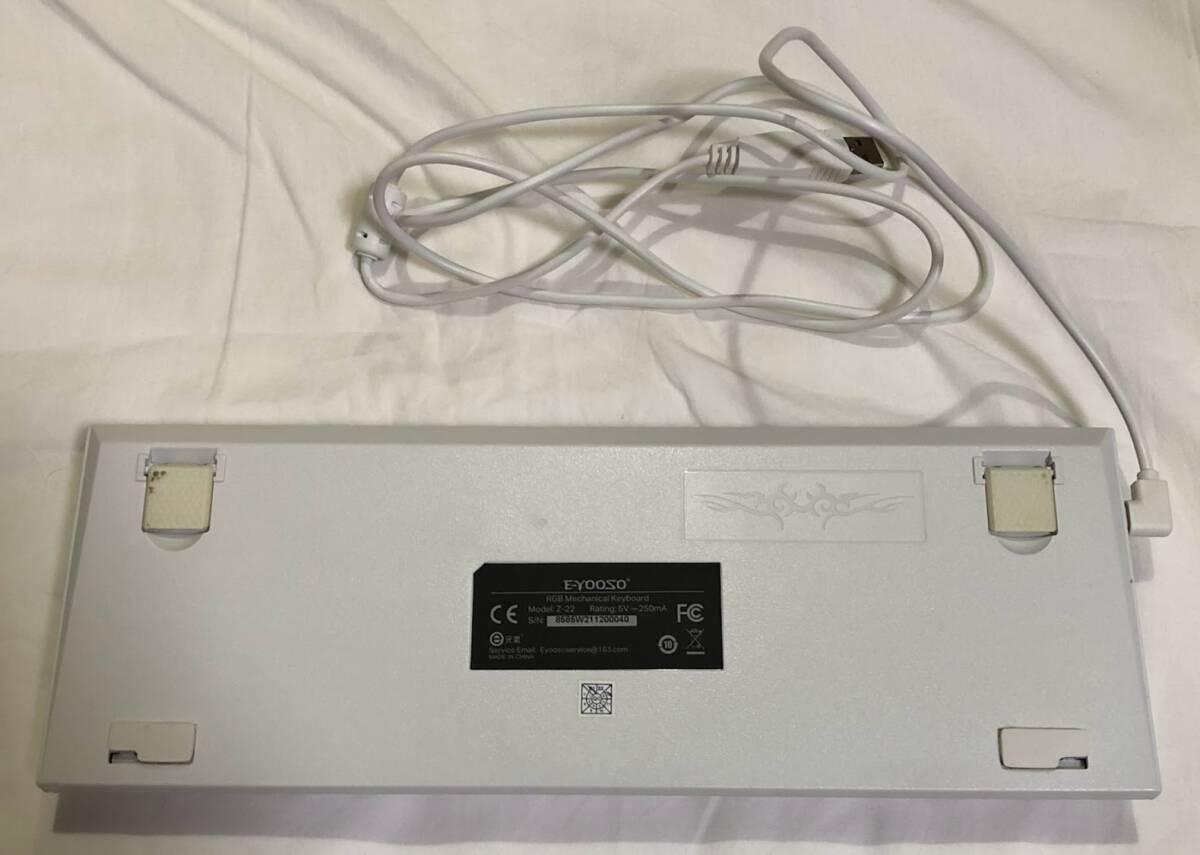 【ジャンク】 e元素 E-YOOSO RGBメカニカルキーボード Z-22 ゲーミングキーボード 【商品説明必読】 _画像4