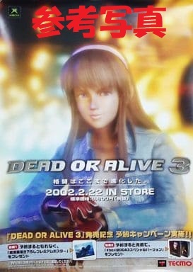 DEAD OR ALIVE3 販促非売品ポスター DEAD OR ALIVE 3 デッドオアアライブ3 初代Xboxソフト ヒトミ