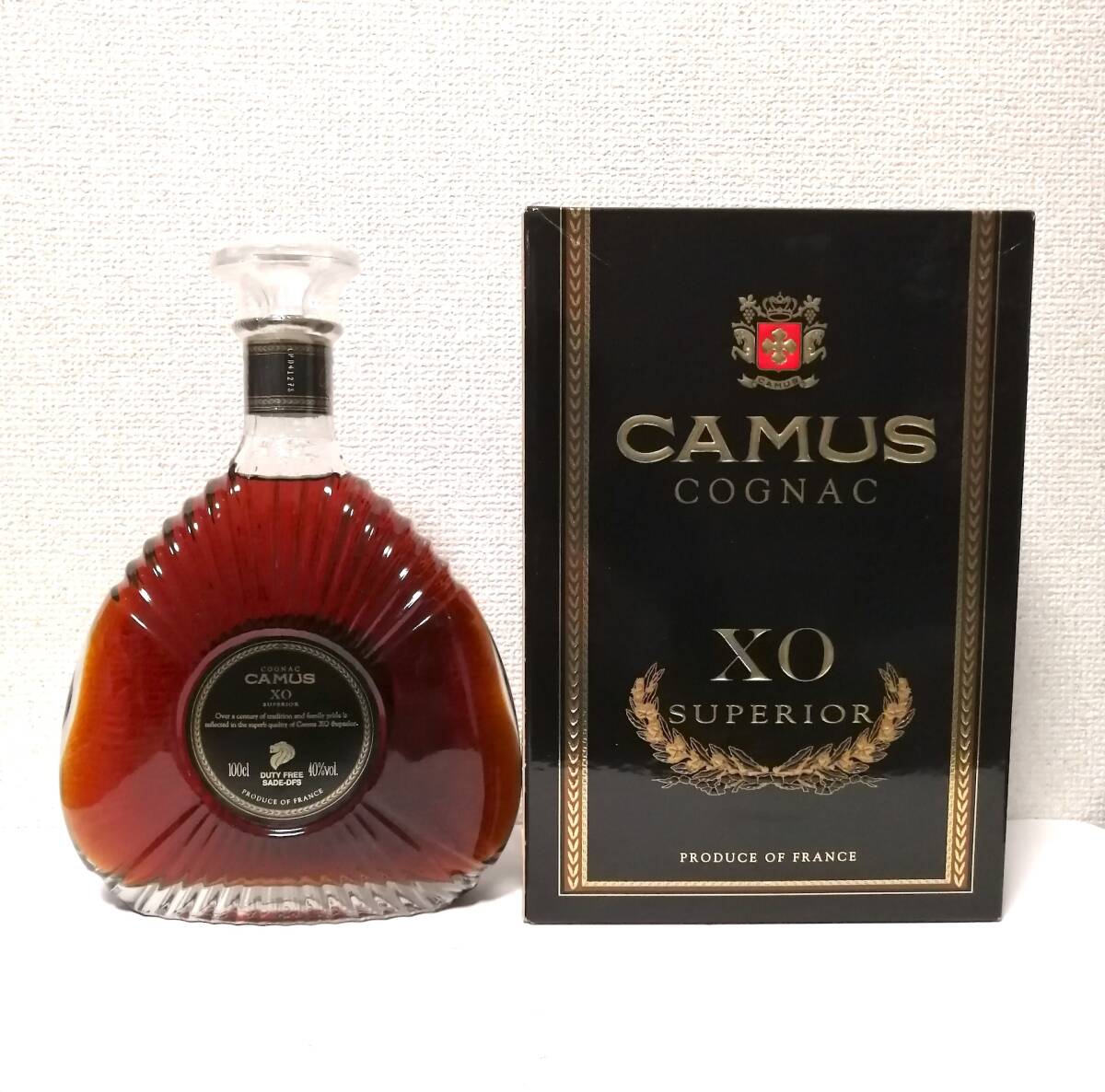 918 CAMUS X.O 未開封 1000ml 箱入 CAMUS カミュ XO SUPERIOR スペリオール 1000ml 40度 未開封品
