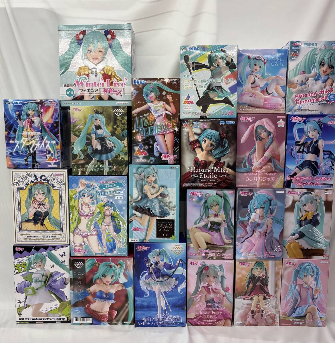 人気 プライズ フィギュア まとめ売り ジャンプ 美少女 最新含む 初音ミク等 未開封】初音ミク プライズフィギュア まとめ売り 22個 VOCALOID