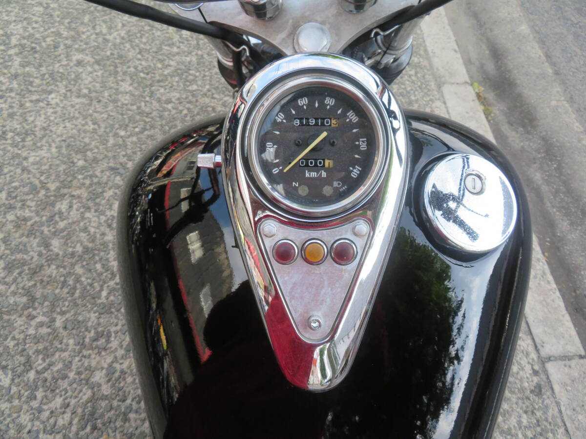 超特価！復(fù)數(shù)畫像あり！　バルカン400　ブラック＆メッキ！ビンテージローライダーフルカスタム！マフラー！ハンドル！多數(shù)カスタム◇1180