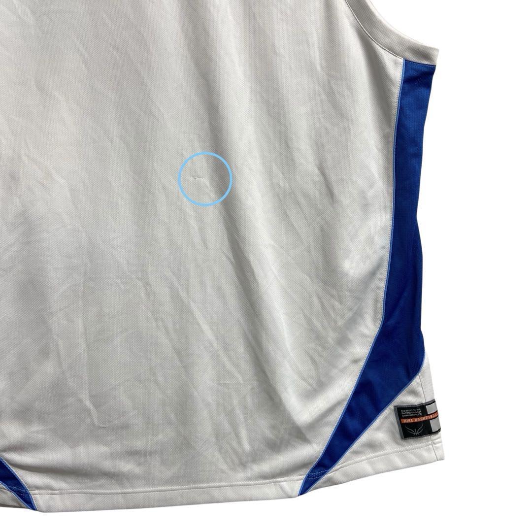 NIKE パリバスケットレーシング ユニフォーム　白/青　XXL　【4909】