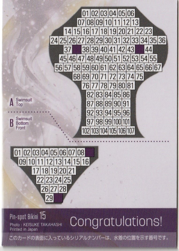 29 листов ограничение [Hit*s....Vol.4]9/29 булавка spo бикини карта 15( хлеб ti передний ) коллекционная карточка 