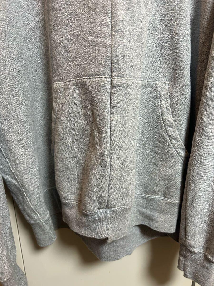 UNUSED スウェットパーカ フーディー グレー US1077_画像7