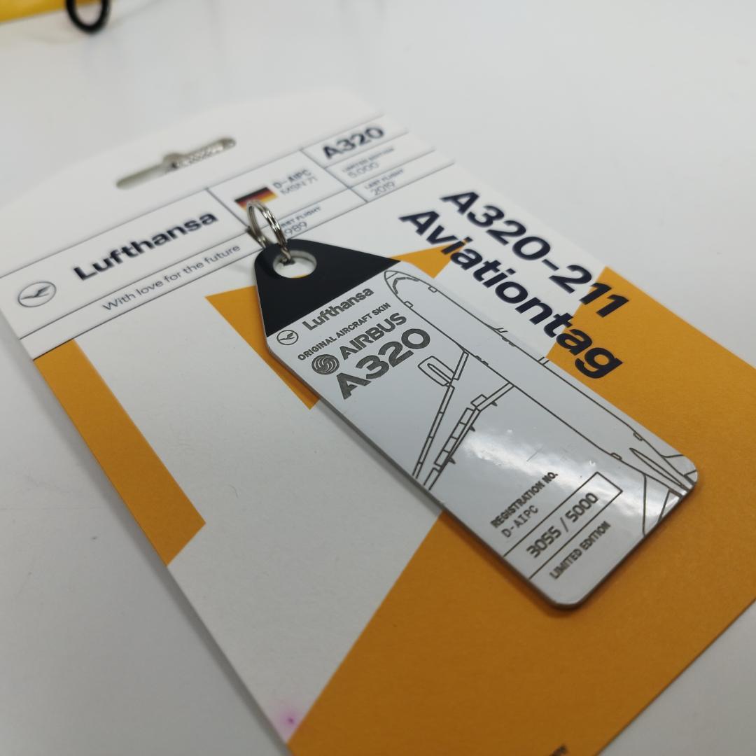 ルフトハンザドイツ航空 Aviationtag A320 2等分コンビ色 ルフトハンザドイツ航空 Aviationtag A320 ドイツ コンビ色