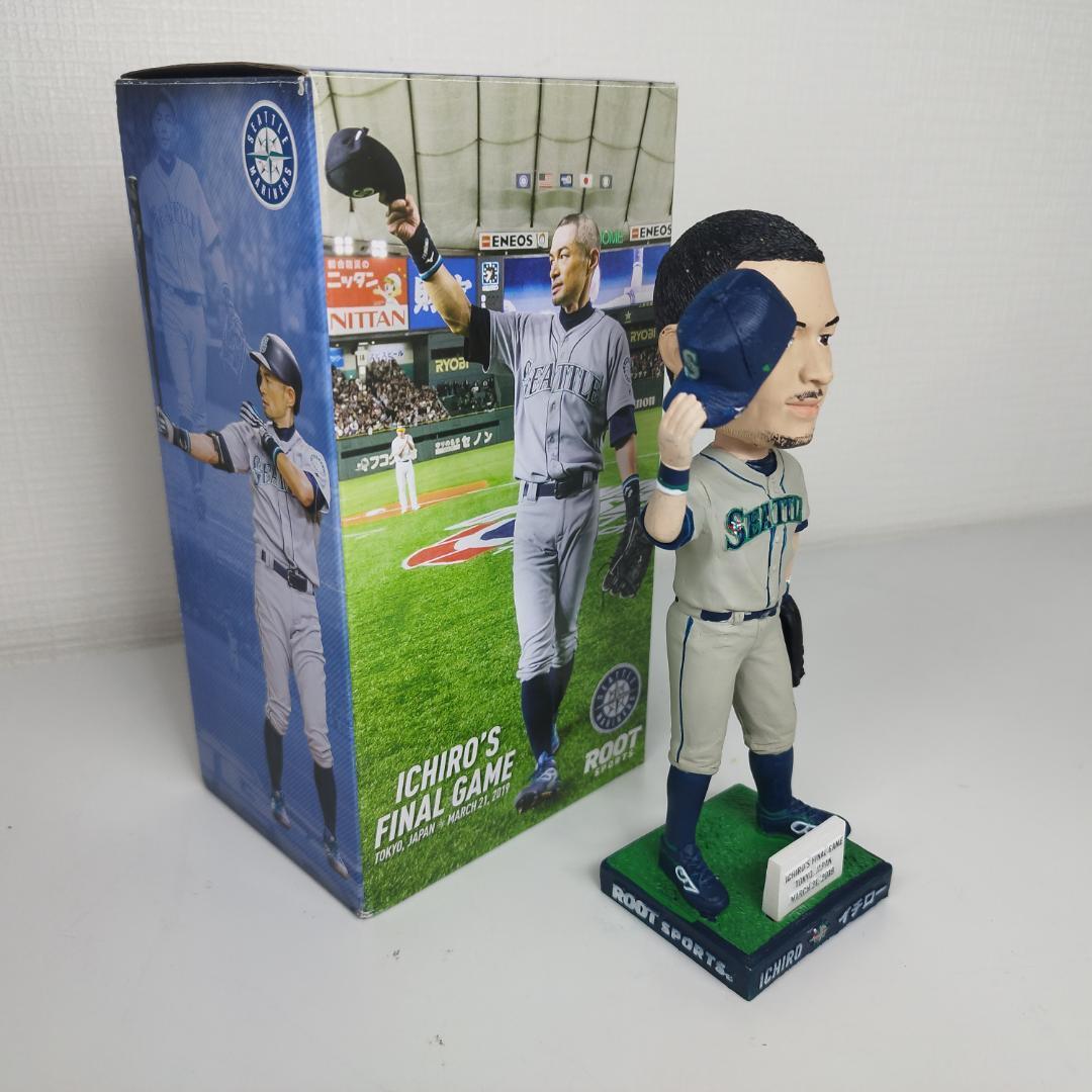 殿堂入り、イチロー 引退記念球場配布 バブルヘッド/ ボブルヘッド 首振り人形 イチロー 引退試合記念 ボブルヘッド バブルヘッド ファイナル