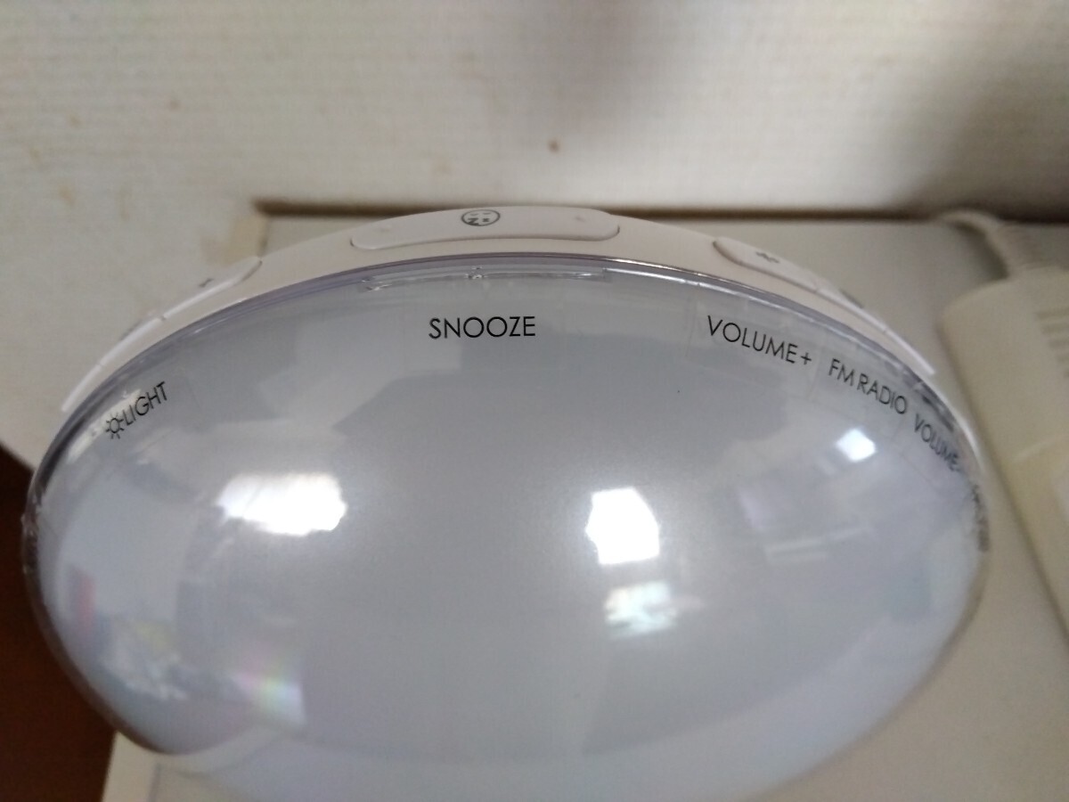 【再出品】YABAE 光目覚まし時計 Wake Up Light スリープタイマー スヌーズ FMラジオ機能付 多色ライト ※ジャンク品です_画像10