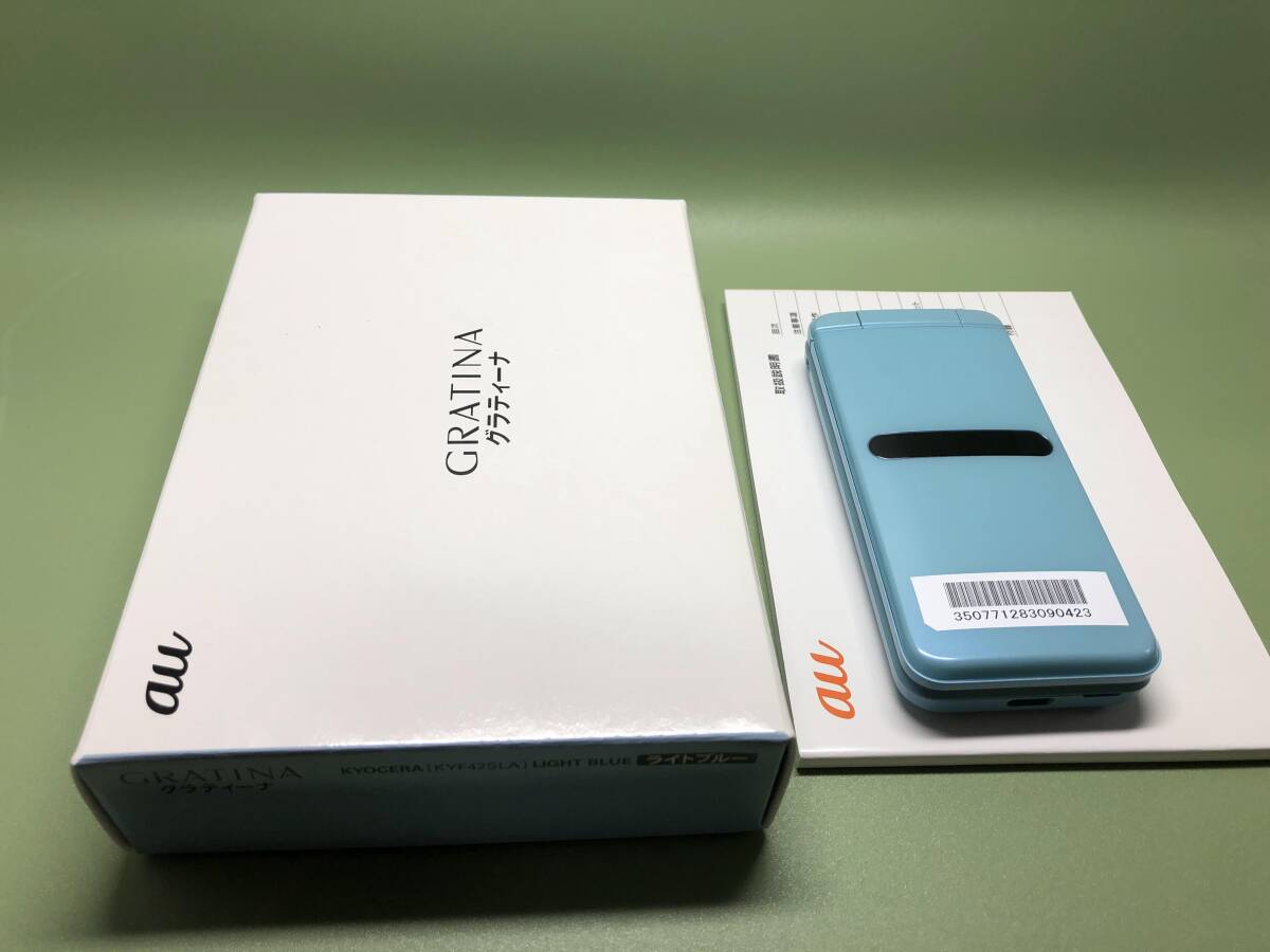 au GRATINA KYF42 ライトブルー SIMロック解除済 Simロック解除済み】 au GRATINA KYF42 ライトブルー 4G
