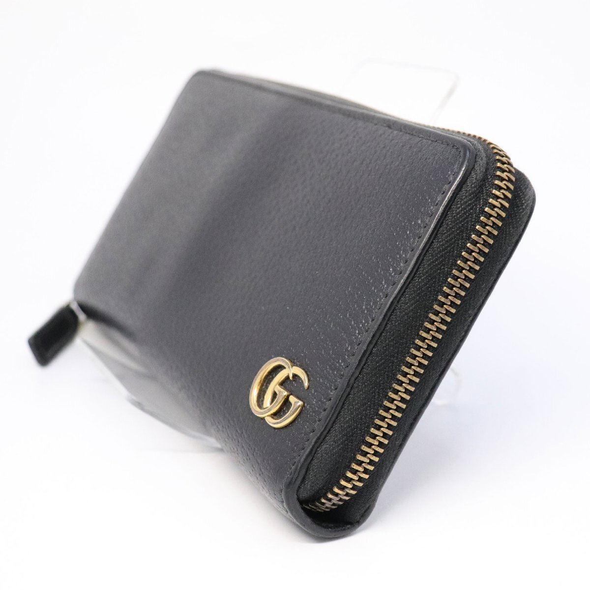 GUCCI 長財布 735845【ランク:A】 1円~ GUCCI グッチ GGマーモント ラウンドジップウォレット