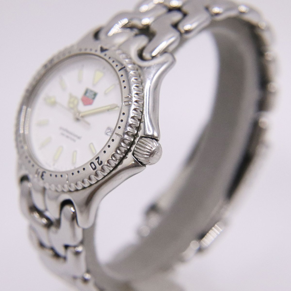 美品TAG Heuer 腕時計selシリーズホワイト S90.813 TAG Heuer タグホイヤー S/el セルシリーズ S90.813 デイト
