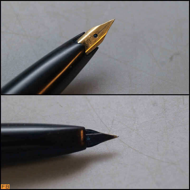 1753-PLATINUM◆万年筆 14K 2本 文具 筆記用具 プラチナ_画像8