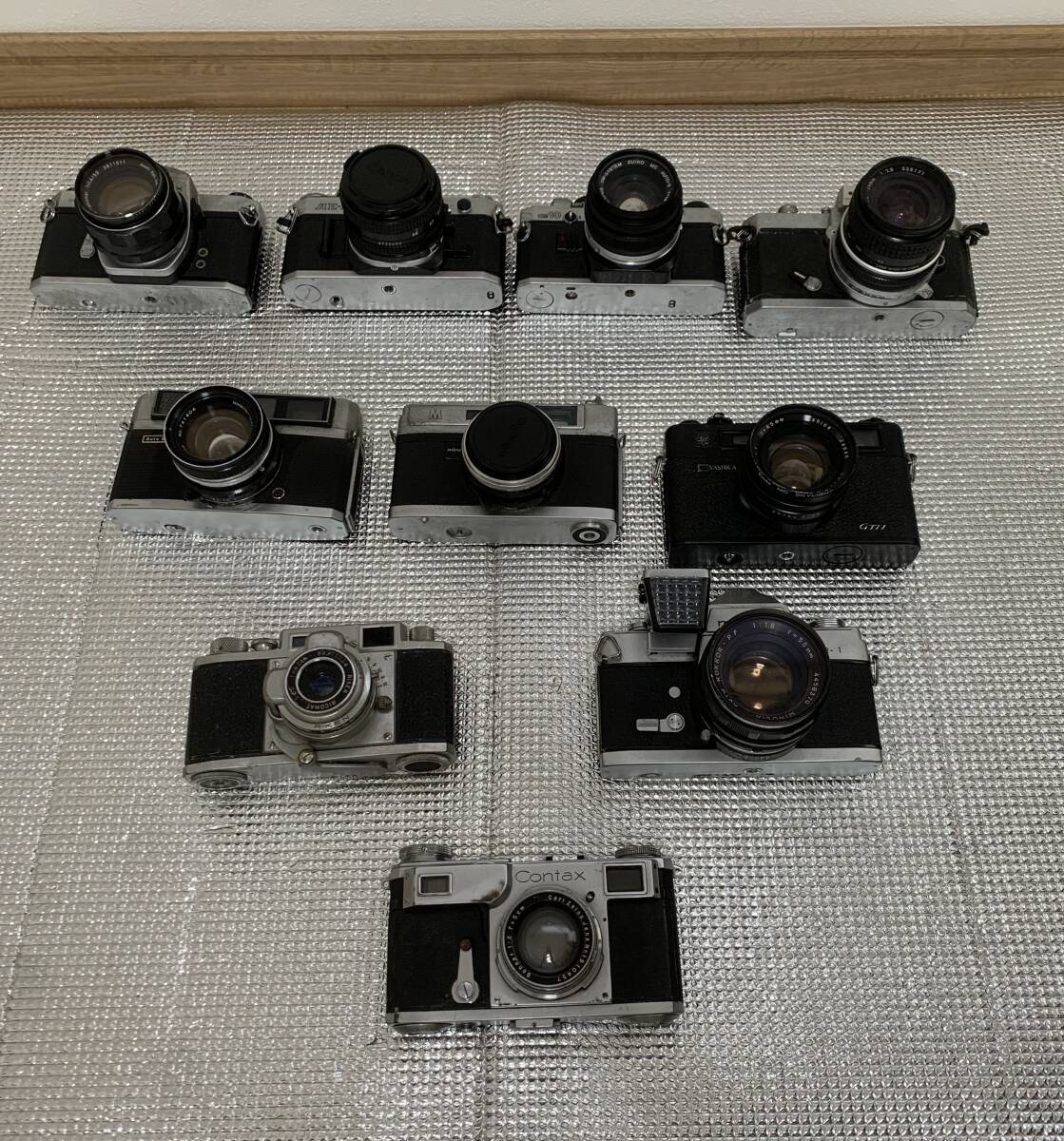 ジャンク デジカメ・フィルムカメラ 10個セット Yahoo!オークション - ジャンク フィルムカメラ10台セット