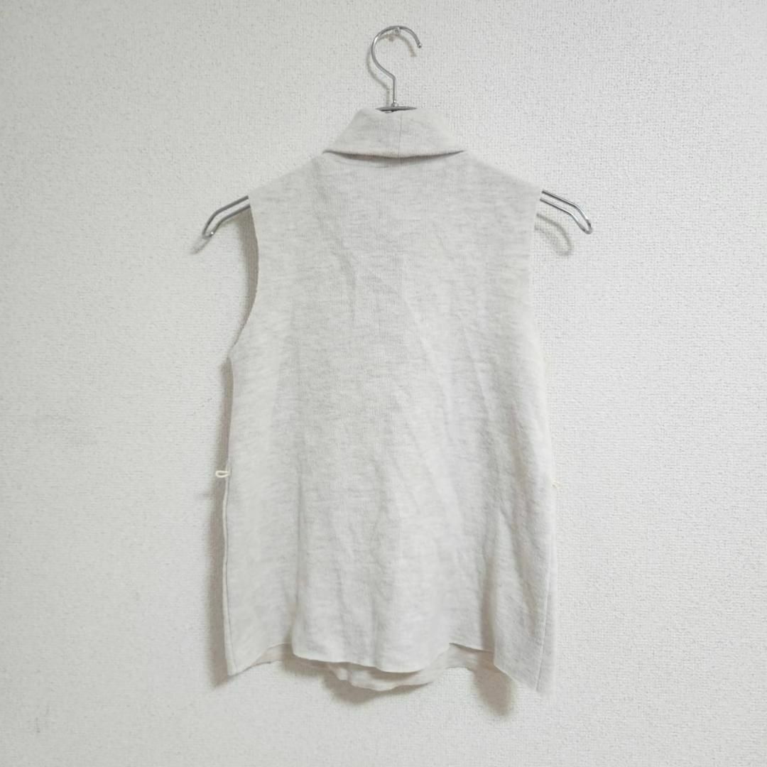 ZARA ノースリーブニット タートルネック アイボリー S 重ね着 秋冬 上品_画像6