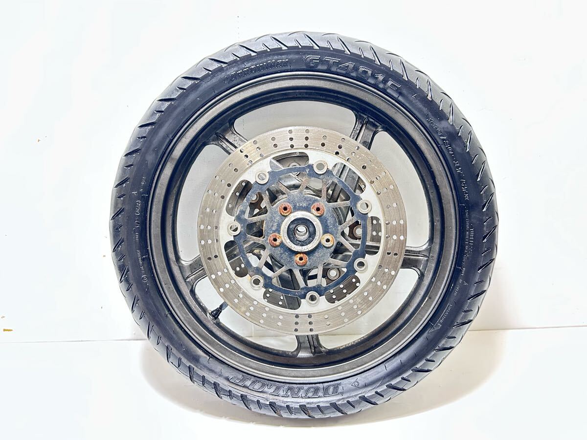 3429 Kawasaki Zephyr 400χ переднее колесо Zephyr χ ZR400C '96 год начальная модель Kawasaki старый машина подлинная вещь популярный шина не использовать 17×2.50