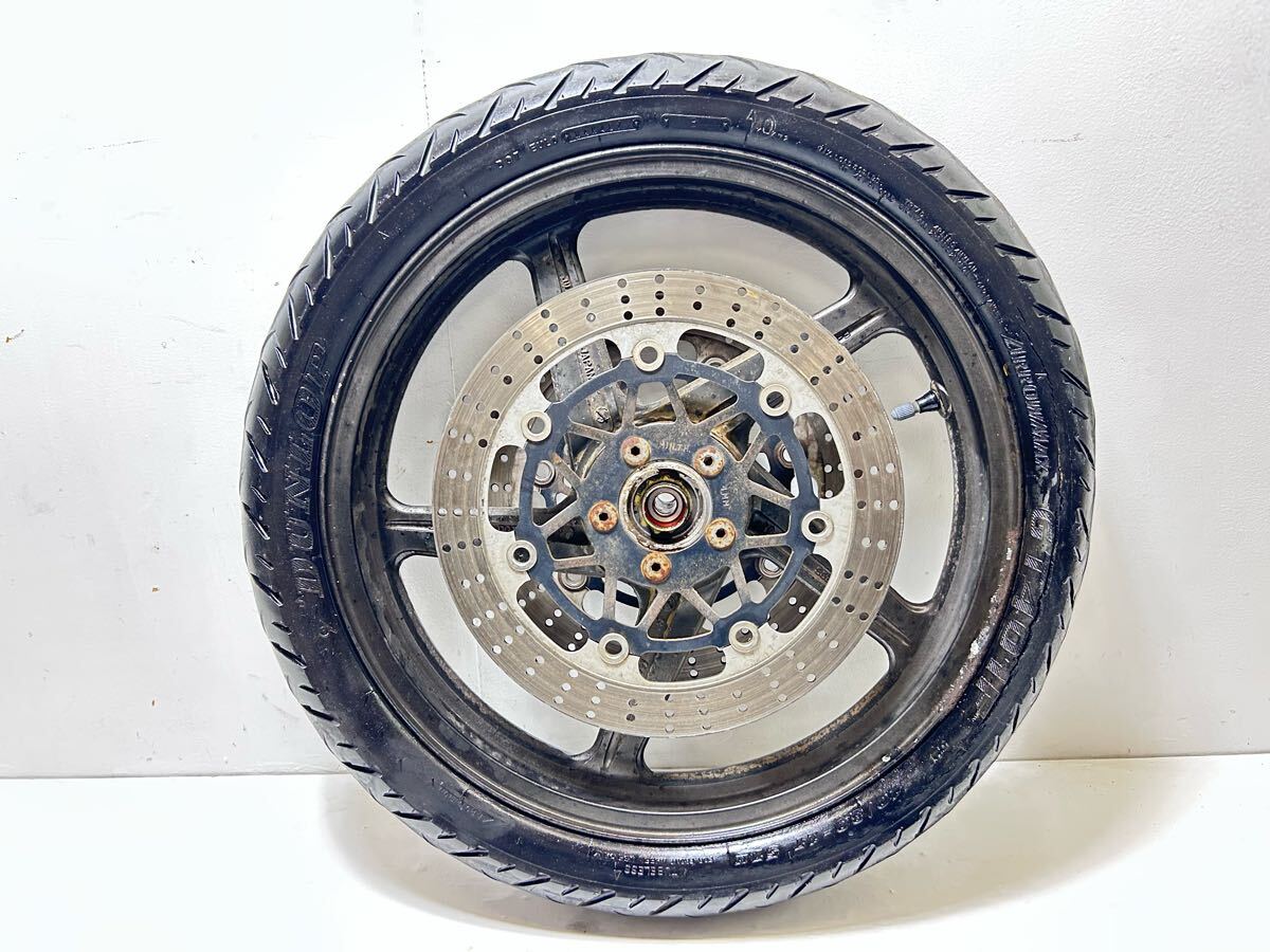 3429 Kawasaki Zephyr 400χ переднее колесо Zephyr χ ZR400C '96 год начальная модель Kawasaki старый машина подлинная вещь популярный шина не использовать 17×2.50