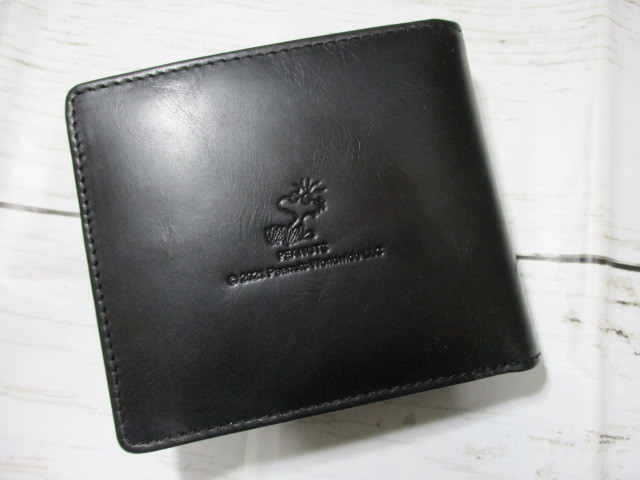財布 メンズ 二つ折り スヌーピー ブランド 本革 new ライダー ブラック_画像5