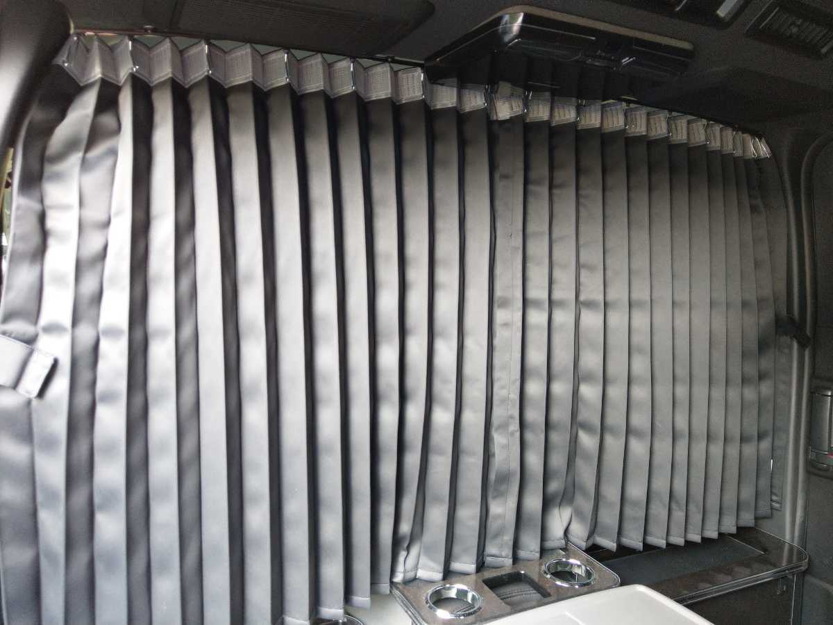 ハイエース用センターカーテン ブラック カーテンのみ 間仕切り