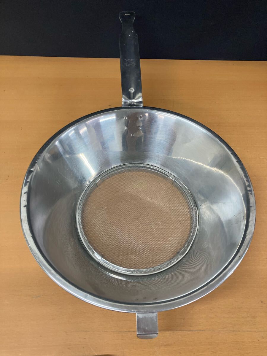 堀) 業務用 油こし器 クローバー印 【No.5】 ステンレス 厨房用品 調理器具 キッチン 飲食店 油こし 店舗 (250709 10-3)_画像9