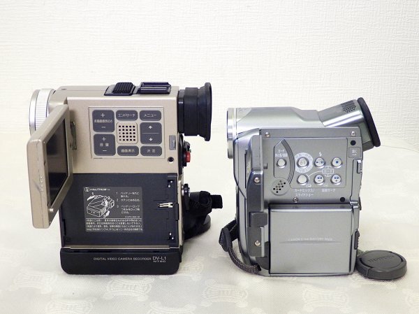 7580 現(xiàn)狀☆ Canon IXY DV M2 KYOCERA DV-L1 miniDV ビデオカメラ キャノン 京セラ ２臺セット
