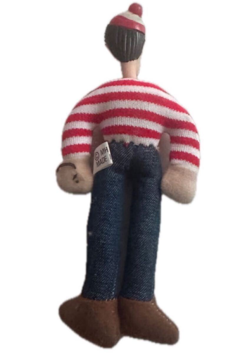 ウォーリーを探せ ウォーリー 人形 フィギュア ソフビ 1992年 ビンテージ 約15cm コレクション ソフビ人形 ポピー_画像2