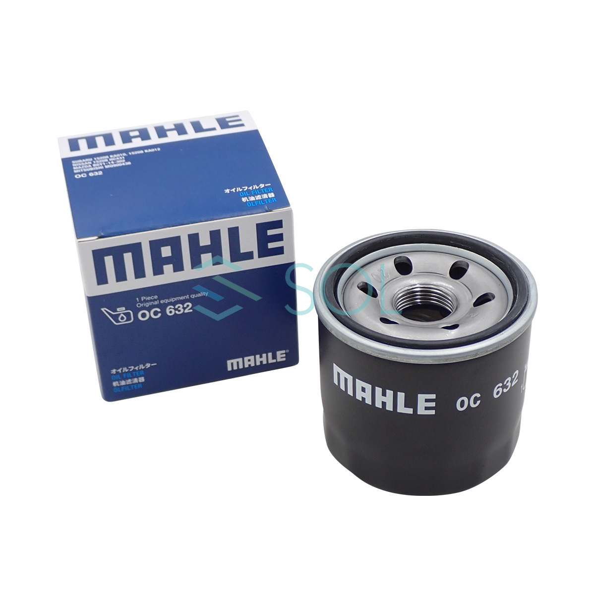 MAHLE オイルフィルター オイルエレメント 5点セット OC632 出荷締切18時 デミオ プレマシー ブローニィ タイタン ビアンテ ベリーサ 等_画像2