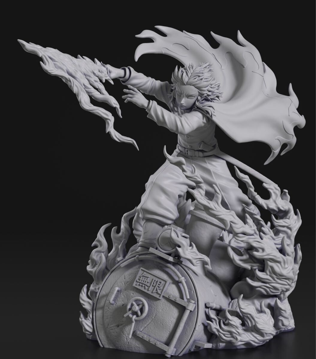 煉獄杏寿郎 鬼滅の刃 鬼滅 フィギュア ガレージキット ガレキ 未塗装未