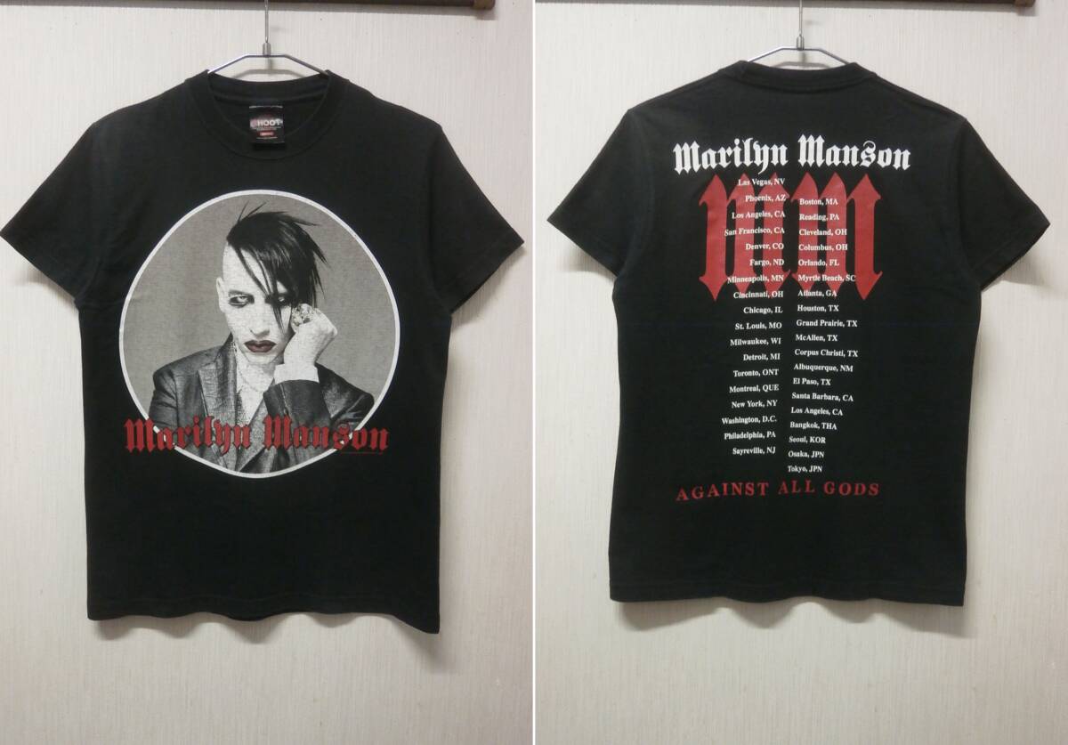 マリリンマンソン Tシャツ バンT ロックT 黒 Marilyn Manson