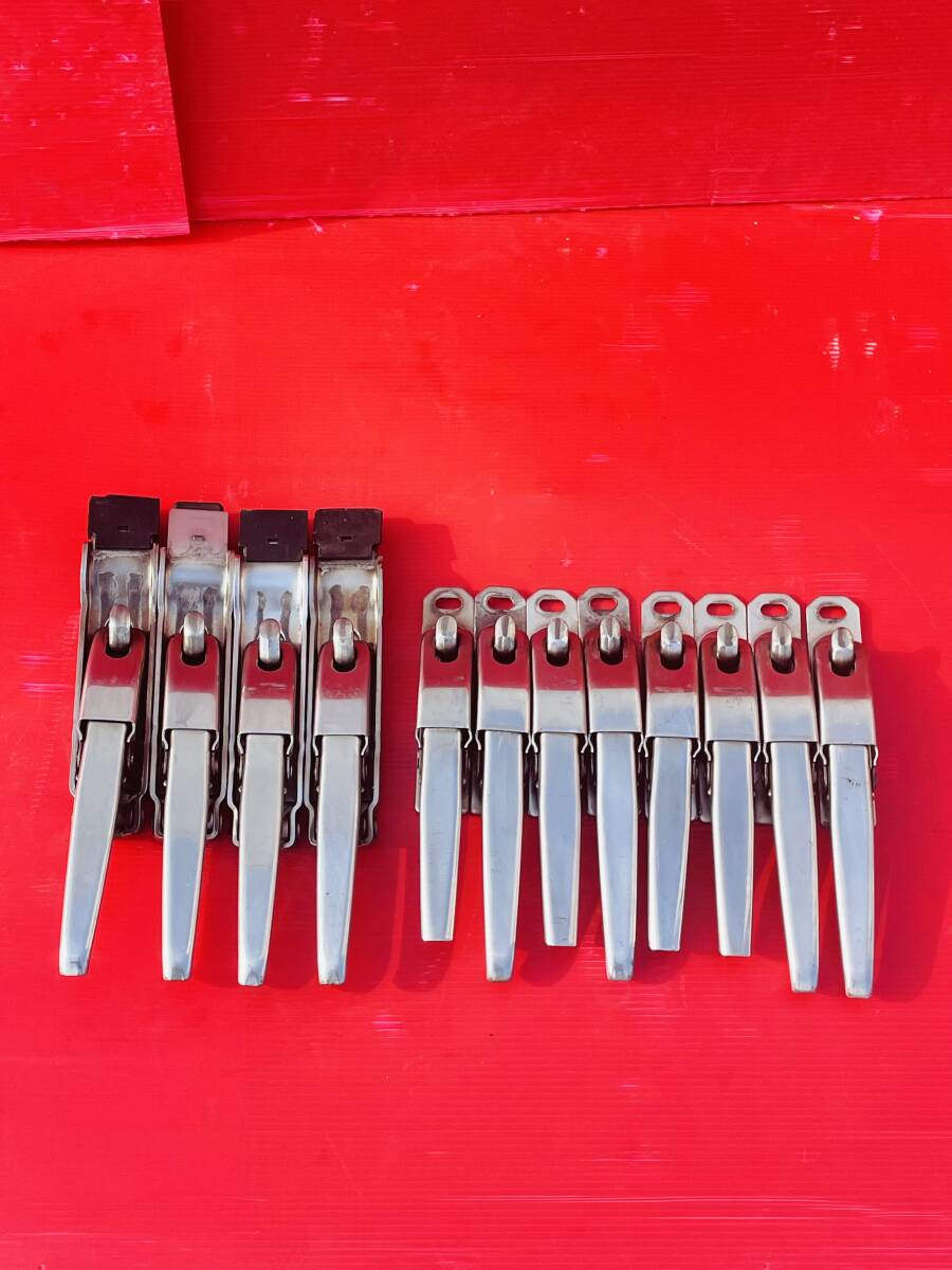 エビカン バネカン ウィング用 土台付き エビ金 ハンドル ウイングロック ステンレス製 5個セット Rei551 エビカン バネカン ウィング用 土台付き エビ金 ハンドル ウイング