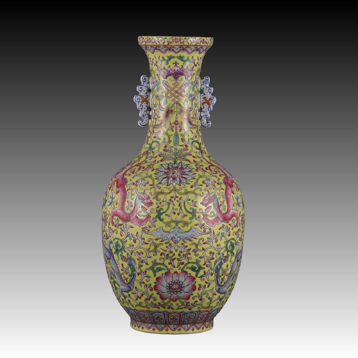 中国美術 大明弦治年製 粉彩龍図 高杯 直径9㎝ 東な7-0415① 中国美術 大明弦治年製 粉彩龍図 高杯 直径9㎝