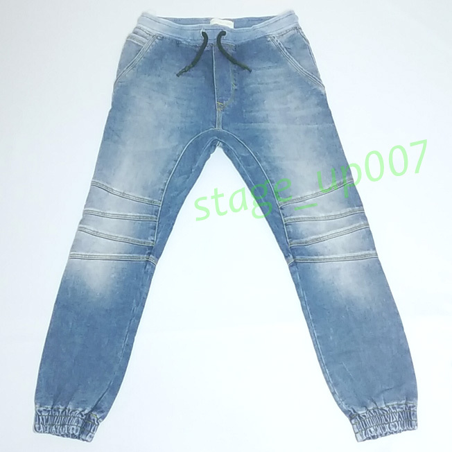 ZARA MAN(ザラ マン)/デニム USED加工 ジョガーパンツ・イージーパンツ/サイズUSA S /管HMVQ_画像1