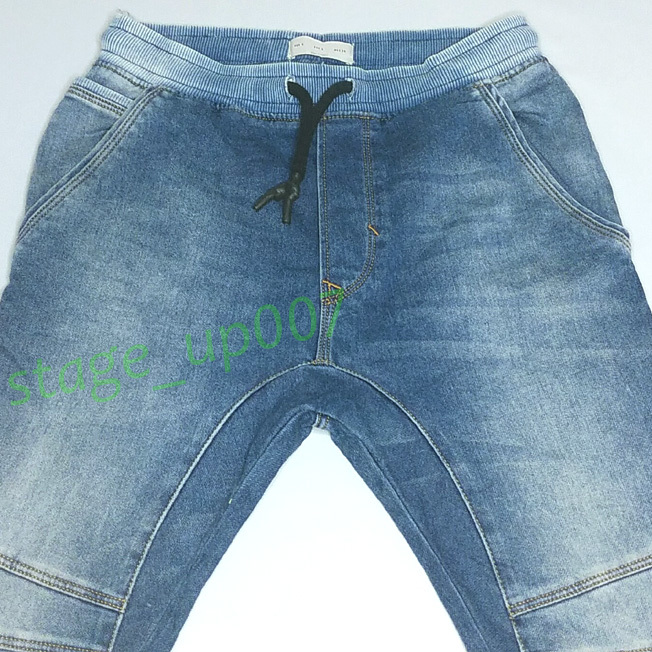 ZARA MAN(ザラ マン)/デニム USED加工 ジョガーパンツ・イージーパンツ/サイズUSA S /管HMVQ_画像2