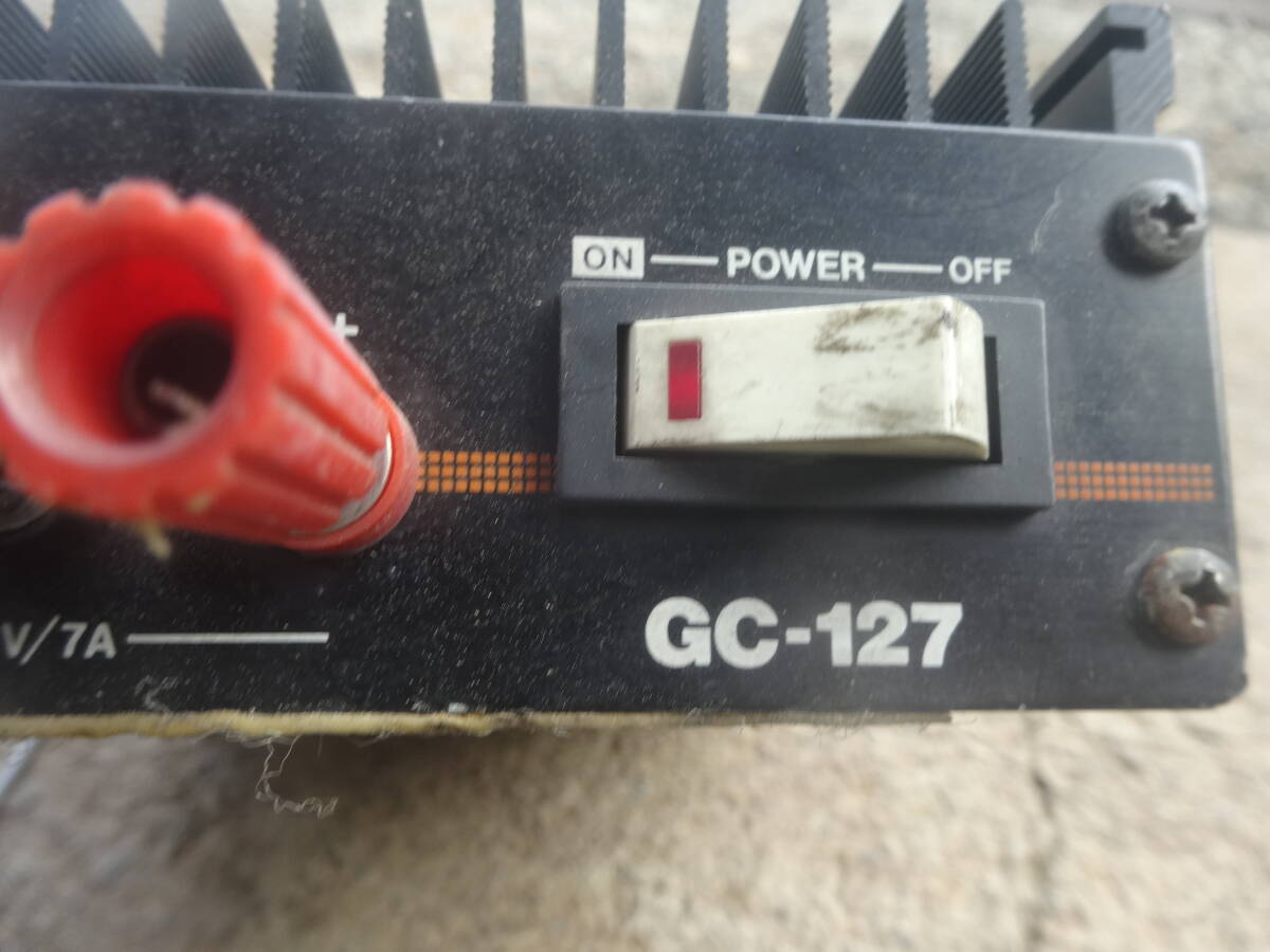 第一電波再掲載　GC-127　現状で　DC24V→DC13.8Vコンバーター通電確認　ジャンク品扱い_画像2