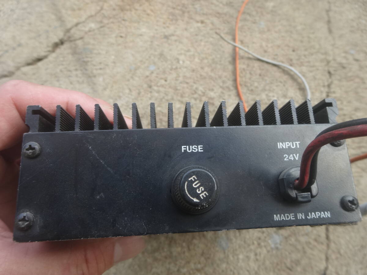 第一電波再掲載　GC-127　現状で　DC24V→DC13.8Vコンバーター通電確認　ジャンク品扱い_画像6