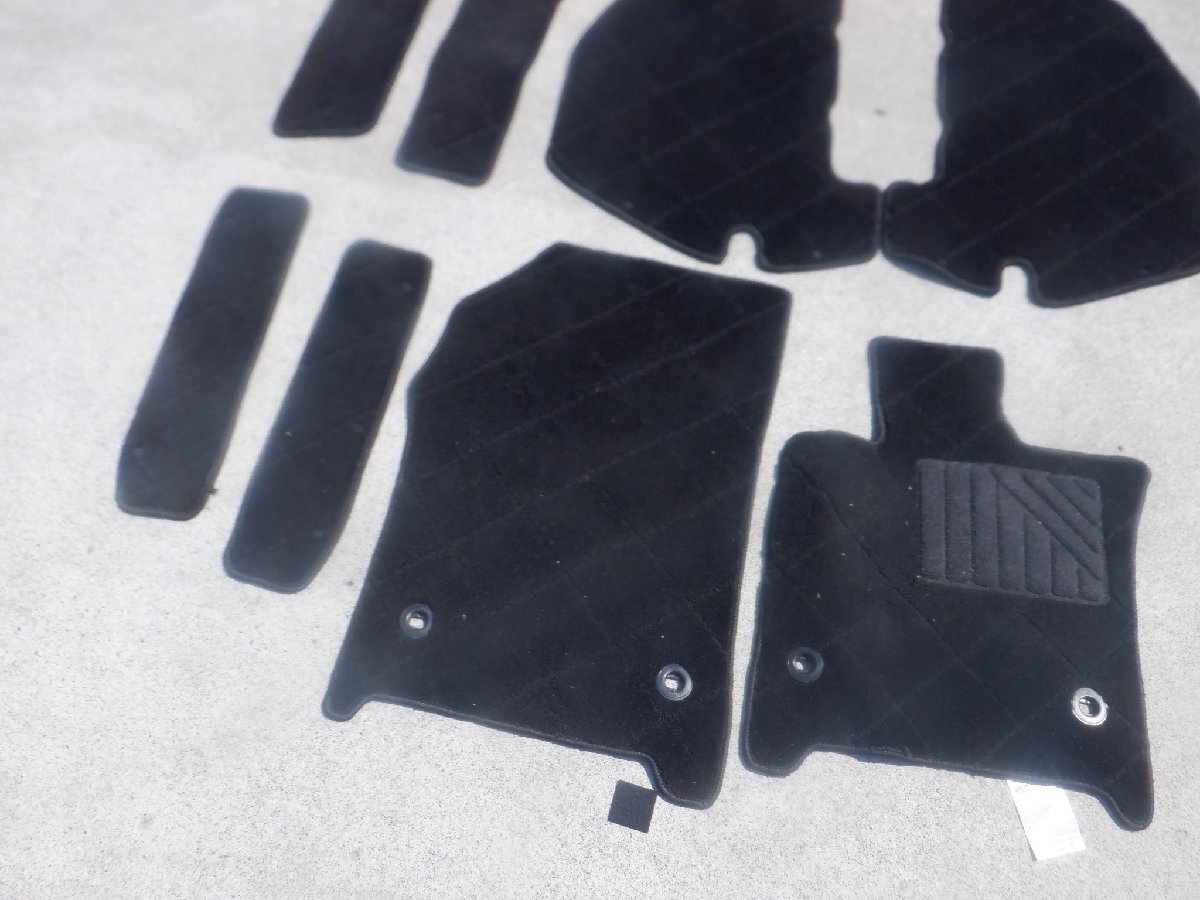 社外品 日本製 AGH40W AGH45W 40 アルファード 7人乗り フロアマット 1台分 15ピース 使用感少ない m-25-7-346_画像4