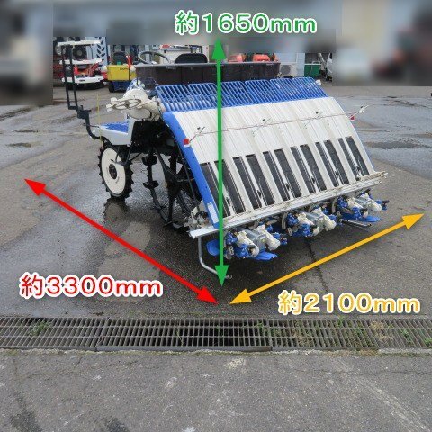 ★美品★ 新潟 《納品代別》 イセキ 6條植 田植機 NP60G SLF8 施肥 91時間 ガソリン 15.5馬力 セル Zロータ Zターン 中古 ■N2725062901