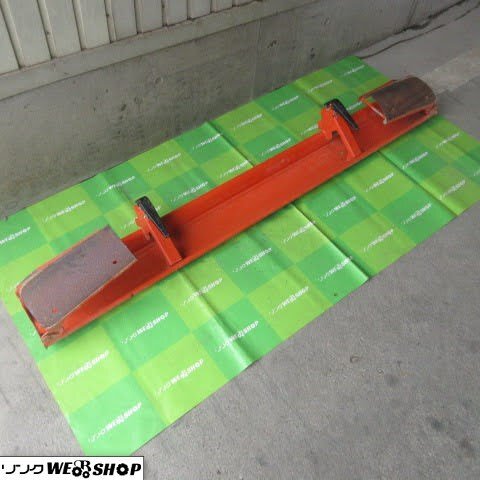 長野 クボタ フラップカバー 作業全長 約2290㎜ 整地 代掻き トラクター 取付 アタッチメント パーツ 中古品_画像1