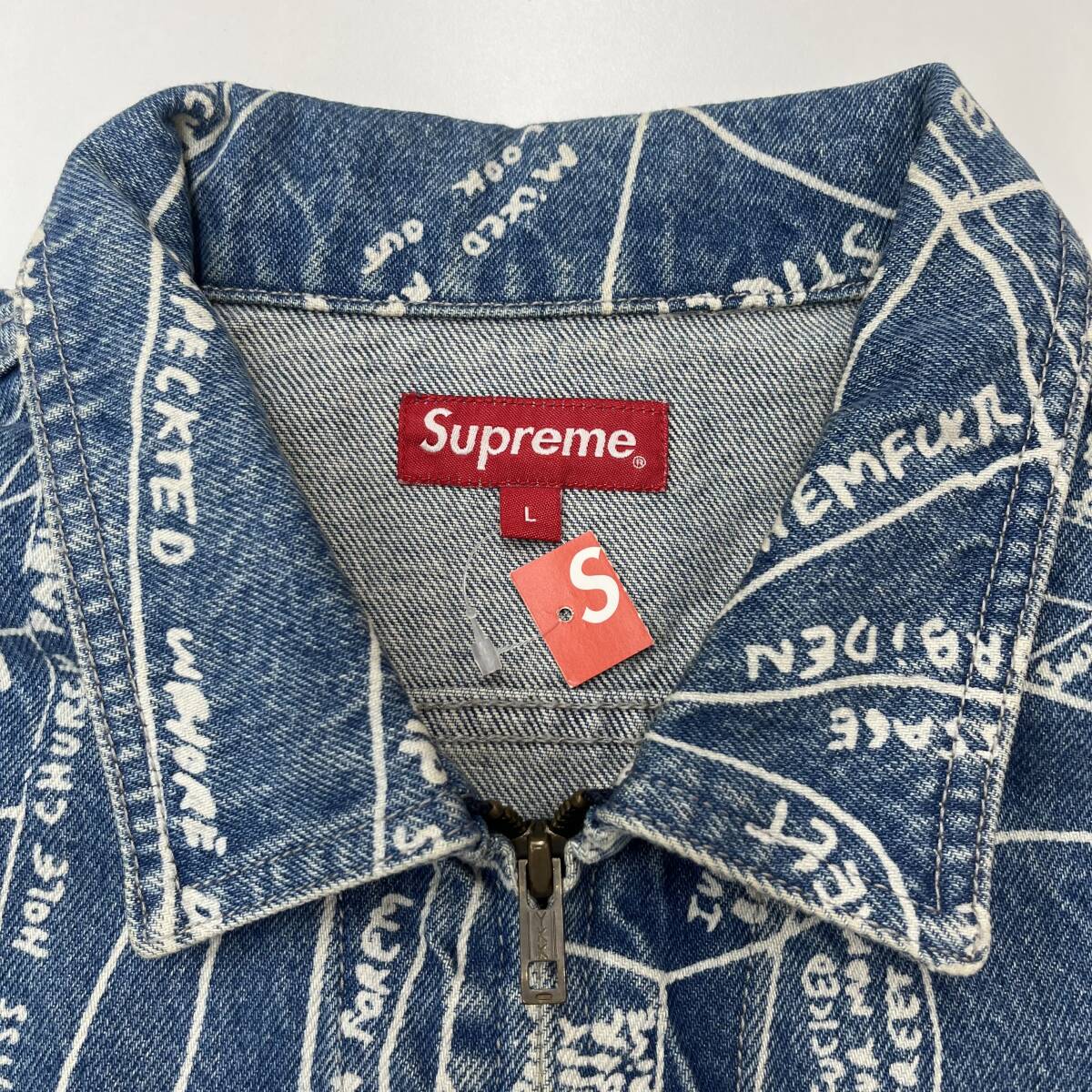 Supreme シュプリーム 19SS Gonz Map デニムジャケット Lサイズ
