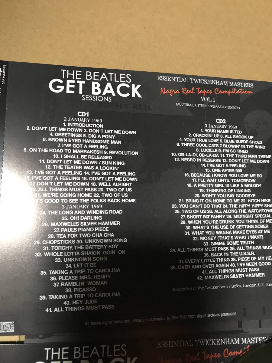 THE BEATLES GET BACK SESSIONS DAP 8タイトル16CD 輸入プレス盤セット