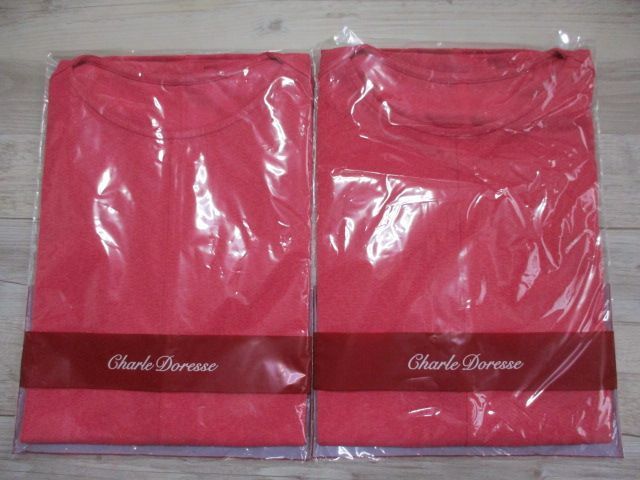 新品★細見えIライン 春 夏 シャルレ M 即決 半袖 2枚セット セレクト プルオーバー ピンク レディース 婦人 トップス シャツ 未使用 E-B_画像1