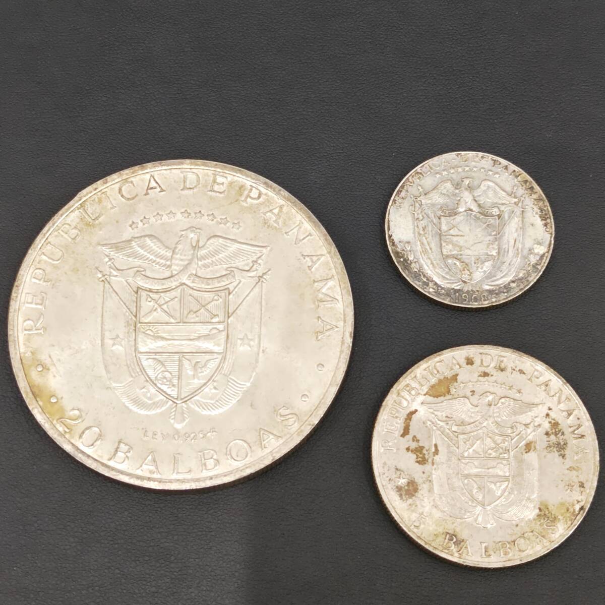 パナマ 20バルボア 銀貨 1973年 131g 大型銀貨 1495A【バルボア銀貨】パナマ共和国 1973年 20バルボア 大型銀貨
