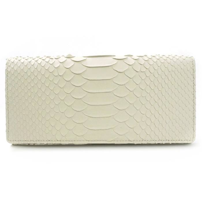 長財布 メンズ ヘビ革 蛇革 財布 白蛇長財布 100172 日本製 白蛇財布 長財布 小銭入れ 札入れ 白へび革 爬虫類 長札 金運 財運 アップ_画像2