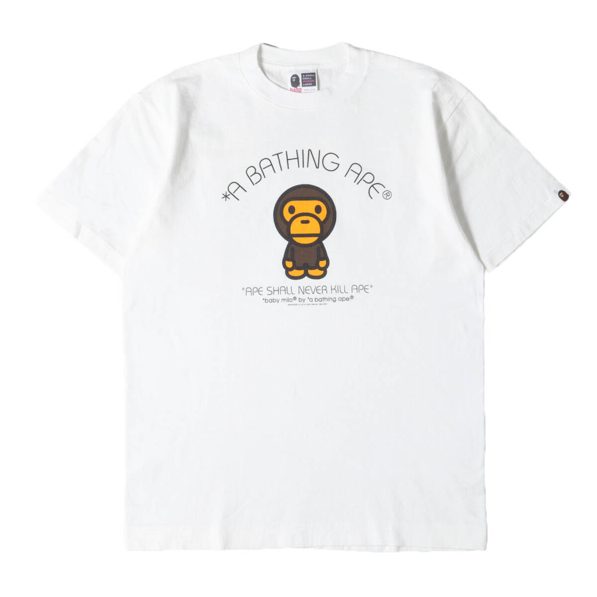 A BATHING APE 半袖Tシャツ Mサイズ ホワイト A bathing ape Mサイズ ア ベイシング エイプ Tシャツ 白｜Yahoo
