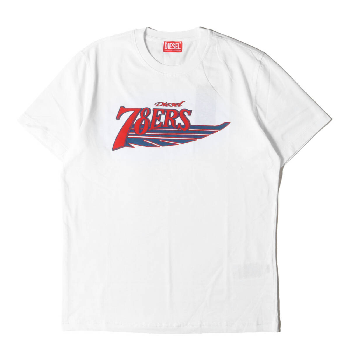 DIESEL ディーゼル Tシャツ サイズ:L / パロディ ロゴ Tシャツ (T-DIEGOR-K75 A12503 0GRAI) / ホワイト / トップス カットソー