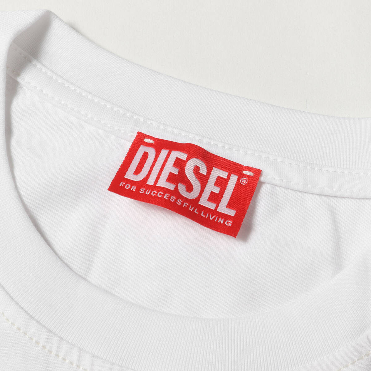 DIESEL ディーゼル Tシャツ サイズ:L / パロディ ロゴ Tシャツ (T-DIEGOR-K75 A12503 0GRAI) / ホワイト / トップス カットソー